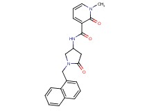 1-methyl-N-[1-(1-naphthylmethyl)-5-oxopyrrolidin-3-yl]-2-oxo-1,2-dihydropyridine-3-carboxamide
