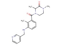 1,3-dimethyl-4-{2-methyl-3-[(pyridin-3-ylmethyl)amino]benzoyl}piperazin-2-one