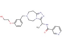 N-(1-{7-[3-(2-hydroxyethoxy)benzyl]-6,7,8,9-tetrahydro-5H-[1,2,4]triazolo[4,3-d][1,4]diazepin-3-yl}ethyl)nicotinamide