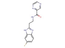 N-[2-(6-fluoro-1H-benzimidazol-2-yl)ethyl]-2-pyrazinecarboxamide trifluoroacetate