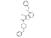 6-[(4-benzyl-1-piperidinyl)carbonyl]-5-methyl-N-(2-pyridinylmethyl)thieno[2,3-d]pyrimidin-4-amine