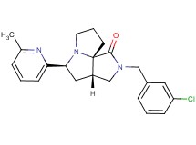(3aS*,5S*,9aS*)-2-(3-chlorobenzyl)-5-(6-methyl-2-pyridinyl)hexahydro-7H-pyrrolo[3,4-g]pyrrolizin-1(2H)-one