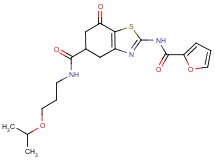 2-(2-furoylamino)-N-(3-isopropoxypropyl)-7-oxo-4,5,6,7-tetrahydro-1,3-benzothiazole-5-carboxamide