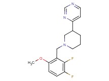 4-[1-(2,3-difluoro-6-methoxybenzyl)piperidin-3-yl]pyrimidine