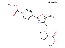 methyl 1-({2-[4-(methoxycarbonyl)phenyl]-5-methyl-1,3-oxazol-4-yl}methyl)-L-prolinate