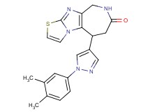 5-[1-(3,4-dimethylphenyl)-1H-pyrazol-4-yl]-5,6,8,9-tetrahydro-7H-[1,3]thiazolo[3',2':1,2]imidazo[4,5-c]azepin-7-one