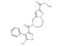 methyl 5-[(5-amino-4-phenyl-1H-pyrazol-3-yl)carbonyl]-5,6,7,8-tetrahydro-4H-pyrazolo[1,5-a][1,4]diazepine-2-carboxylate