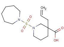 3-allyl-1-(1-azepanylsulfonyl)-3-piperidinecarboxylic acid
