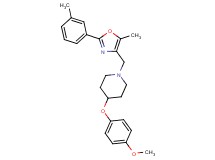 4-(4-methoxyphenoxy)-1-{[5-methyl-2-(3-methylphenyl)-1,3-oxazol-4-yl]methyl}piperidine