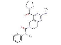 N-methyl-2-(methylamino)-N-phenyl-4-(pyrrolidin-1-ylcarbonyl)-7,8-dihydropyrido[4,3-d]pyrimidine-6(5H)-carboxamide