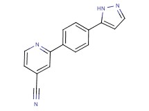 2-[4-(1H-pyrazol-5-yl)phenyl]isonicotinonitrile