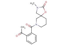 7-(2-acetylbenzoyl)-3-methyl-1-oxa-3,7-diazaspiro[4.5]decan-2-one