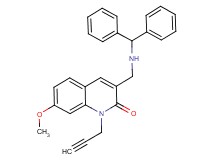 3-{[(diphenylmethyl)amino]methyl}-7-methoxy-1-(2-propyn-1-yl)-2(1H)-quinolinone
