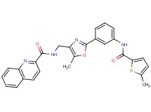 N-{[5-methyl-2-(3-{[(5-methyl-2-thienyl)carbonyl]amino}phenyl)-1,3-oxazol-4-yl]methyl}-2-quinolinecarboxamide