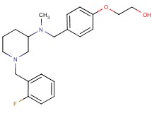 2-(4-{[[1-(2-fluorobenzyl)-3-piperidinyl](methyl)amino]methyl}phenoxy)ethanol