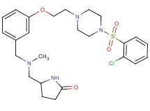 5-{[[3-(2-{4-[(2-chlorophenyl)sulfonyl]-1-piperazinyl}ethoxy)benzyl](methyl)amino]methyl}-2-pyrrolidinone