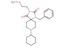 1-benzyl-8-cyclohexyl-3-(2-methoxyethyl)-1,3,8-triazaspiro[4.5]decane-2,4-dione