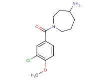 1-(3-chloro-4-methoxybenzoyl)-4-azepanamine