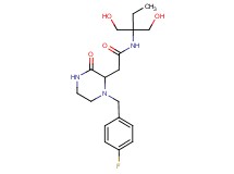 N-[1,1-bis(hydroxymethyl)propyl]-2-[1-(4-fluorobenzyl)-3-oxo-2-piperazinyl]acetamide