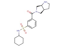 N-cyclohexyl-3-[(3aS*,6aS*)-hexahydropyrrolo[3,4-b]pyrrol-5(1H)-ylcarbonyl]benzenesulfonamide
