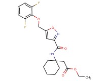 ethyl {1-[({5-[(2,6-difluorophenoxy)methyl]-3-isoxazolyl}carbonyl)amino]cyclohexyl}acetate