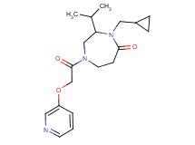 4-(cyclopropylmethyl)-3-isopropyl-1-[(pyridin-3-yloxy)acetyl]-1,4-diazepan-5-one