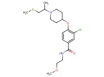 3-chloro-N-(2-methoxyethyl)-4-({1-[1-methyl-2-(methylthio)ethyl]-4-piperidinyl}oxy)benzamide