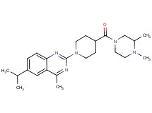2-{4-[(3,4-dimethyl-1-piperazinyl)carbonyl]-1-piperidinyl}-6-isopropyl-4-methylquinazoline