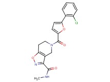 5-[5-(2-chlorophenyl)-2-furoyl]-N-methyl-4,5,6,7-tetrahydroisoxazolo[4,5-c]pyridine-3-carboxamide