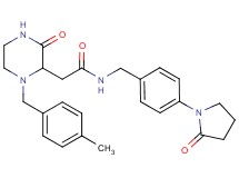 2-[1-(4-methylbenzyl)-3-oxo-2-piperazinyl]-N-[4-(2-oxo-1-pyrrolidinyl)benzyl]acetamide