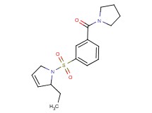 2-ethyl-1-{[3-(pyrrolidin-1-ylcarbonyl)phenyl]sulfonyl}-2,5-dihydro-1H-pyrrole