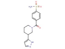 4-{[3-(1H-pyrazol-5-yl)piperidin-1-yl]carbonyl}benzenesulfonamide