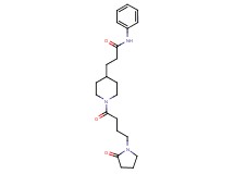 3-{1-[4-(2-oxo-1-pyrrolidinyl)butanoyl]-4-piperidinyl}-N-phenylpropanamide