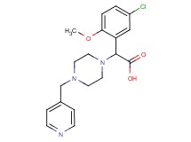 (5-chloro-2-methoxyphenyl)[4-(pyridin-4-ylmethyl)piperazin-1-yl]acetic acid
