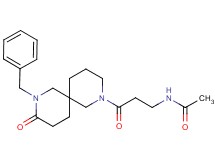 N-[3-(8-benzyl-9-oxo-2,8-diazaspiro[5.5]undec-2-yl)-3-oxopropyl]acetamide