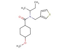 N-(sec-butyl)-4-methoxy-N-(3-thienylmethyl)cyclohexanecarboxamide
