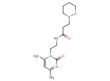 N-[2-(4,6-dimethyl-2-oxopyrimidin-1(2H)-yl)ethyl]-3-(1,2-oxazinan-2-yl)propanamide