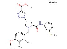 methyl 1-[(3S,5S)-1-(4-methoxy-2,3-dimethylbenzyl)-5-({[3-(methylthio)phenyl]amino}carbonyl)-3-pyrrolidinyl]-1H-1,2,3-triazole-4-carboxylate