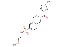 N-(2-methoxyethyl)-2-[(1-methyl-1H-pyrazol-3-yl)carbonyl]-1,2,3,4-tetrahydroisoquinoline-6-sulfonamide