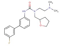 N-[2-(dimethylamino)ethyl]-N'-(3'-fluorobiphenyl-3-yl)-N-(tetrahydrofuran-2-ylmethyl)urea