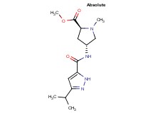 methyl (2S,4R)-4-{[(3-isopropyl-1H-pyrazol-5-yl)carbonyl]amino}-1-methylpyrrolidine-2-carboxylate