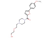 2-(2-{4-[5-(4-methoxyphenyl)-2-furoyl]piperazin-1-yl}ethoxy)ethanol