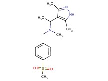 1-(3,5-dimethyl-1H-pyrazol-4-yl)-N-methyl-N-[4-(methylsulfonyl)benzyl]ethanamine