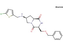 (3S,7S,8aS)-3-[(benzyloxy)methyl]-7-{[(5-chloro-2-thienyl)methyl]amino}hexahydropyrrolo[1,2-a]pyrazine-1,4-dione