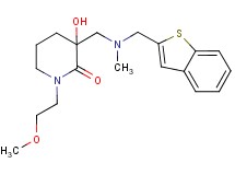 3-{[(1-benzothien-2-ylmethyl)(methyl)amino]methyl}-3-hydroxy-1-(2-methoxyethyl)piperidin-2-one