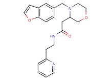 2-[4-(1-benzofuran-5-ylmethyl)-3-morpholinyl]-N-[2-(2-pyridinyl)ethyl]acetamide