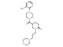 5-{[4-(3-methyl-2-pyridinyl)-1-piperazinyl]carbonyl}-1-[3-(4-morpholinyl)propyl]-2-piperidinone