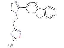 3-{2-[2-(9H-fluoren-2-yl)-1H-imidazol-1-yl]ethyl}-5-methyl-1,2,4-oxadiazole
