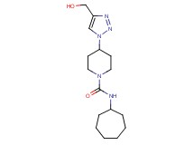 N-cycloheptyl-4-[4-(hydroxymethyl)-1H-1,2,3-triazol-1-yl]-1-piperidinecarboxamide