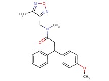 3-(4-methoxyphenyl)-N-methyl-N-[(4-methyl-1,2,5-oxadiazol-3-yl)methyl]-3-phenylpropanamide